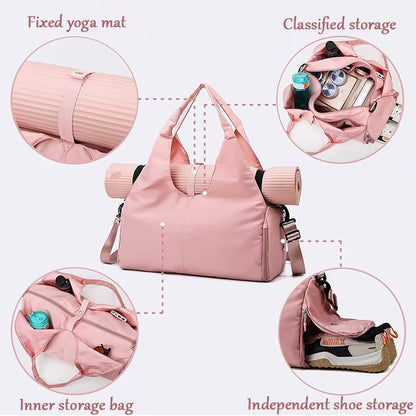 Yoga Mat Bag Gym Fitness Handbags for Women Men Training Sac De Sport Travel Gymtas Nylon Outdoor Sports Tas Sporttas