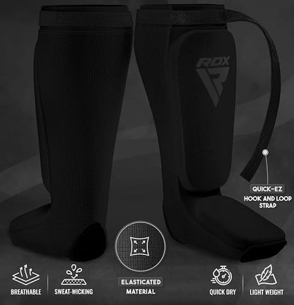 Kickboxing Shin Guards — Muay Thai, Taekwondo & Martial Arts Leg & Ankle Protectors