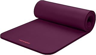 Solana Yoga Mat Thick 1/2In Non-Slip Workout Mat with Nylon Strap - 72X24In Exercise Mat for Pilates, Stretching & Fitness - BPA Free, Easy Clean